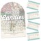 Big Dot of Happiness World Awaits - How Many Candies Travel Themed Party Game - 1 Stand and 40 Cards - Candy Guessing Game
